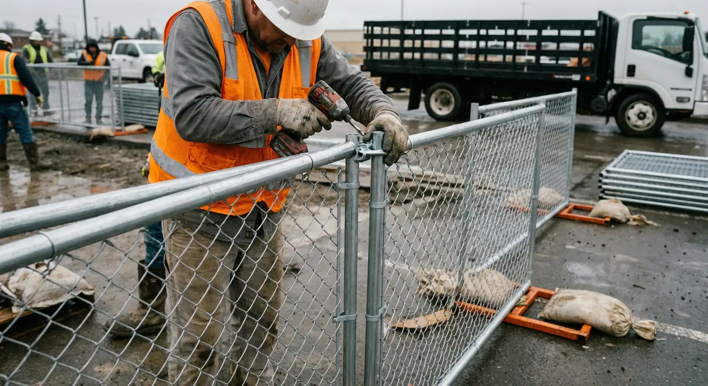 Physical security fencing for site investigation in Spring, TX