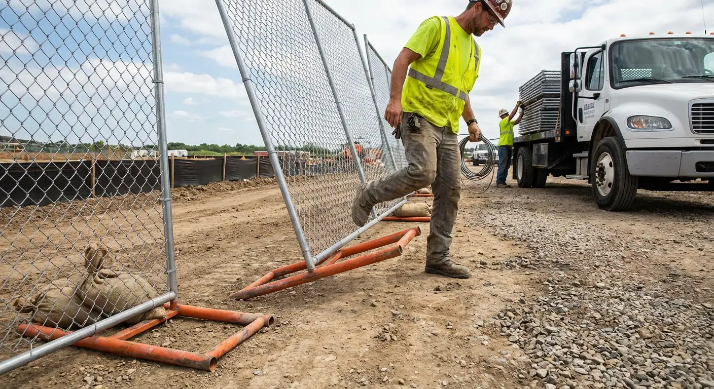 Diagram showing common crowd control barrier failure points in Spring, TX
