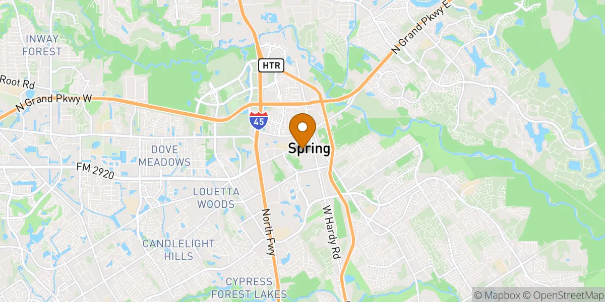 Old Town Spring neighborhood map in Spring, TX