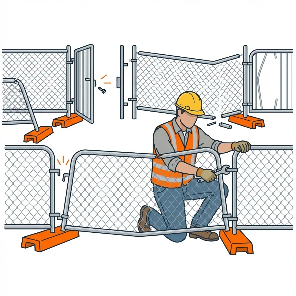 Diagram showing crowd control failure points and safety zones in Spring, TX
